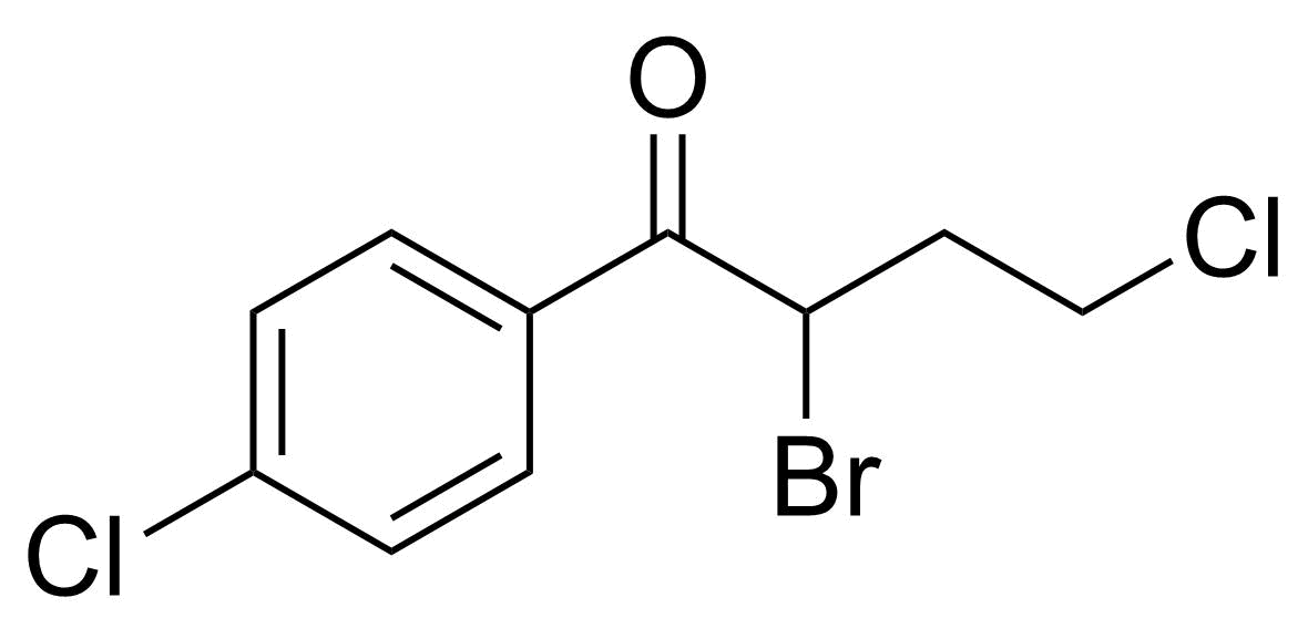Structure of 2-Bromo-4-chloro-1-(4-chlorophenyl)butan-1-one