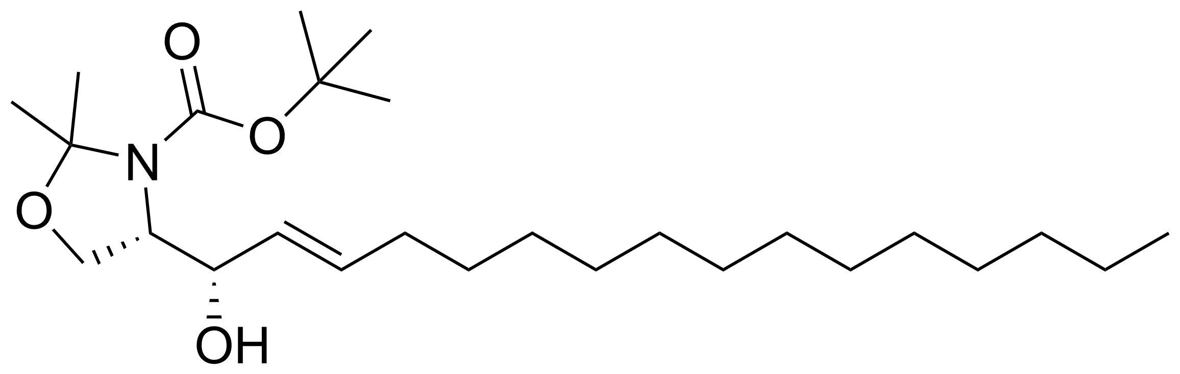Structure of tert-Butyl (4S)-4-[(1S,2E)-1-hydroxy-2-hexadecenyl]-2,2-dimethyl-1,3-oxazolidine-3-carboxylate