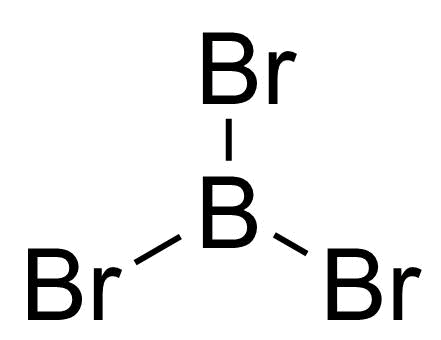 Structure of Boron tribromide, 1M in Dichloromethane