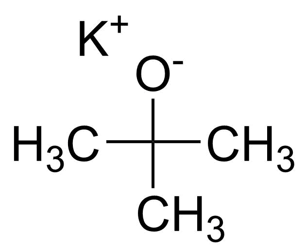 Structure of Potassium tert-butoxide, 1M in Tetrahydrofuran