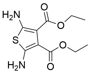 Structure of Diethyl 2,5-diaminothiophene-3,4-dicarboxylate