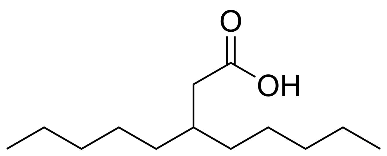 Structure of 3-Pentyloctanoic acid