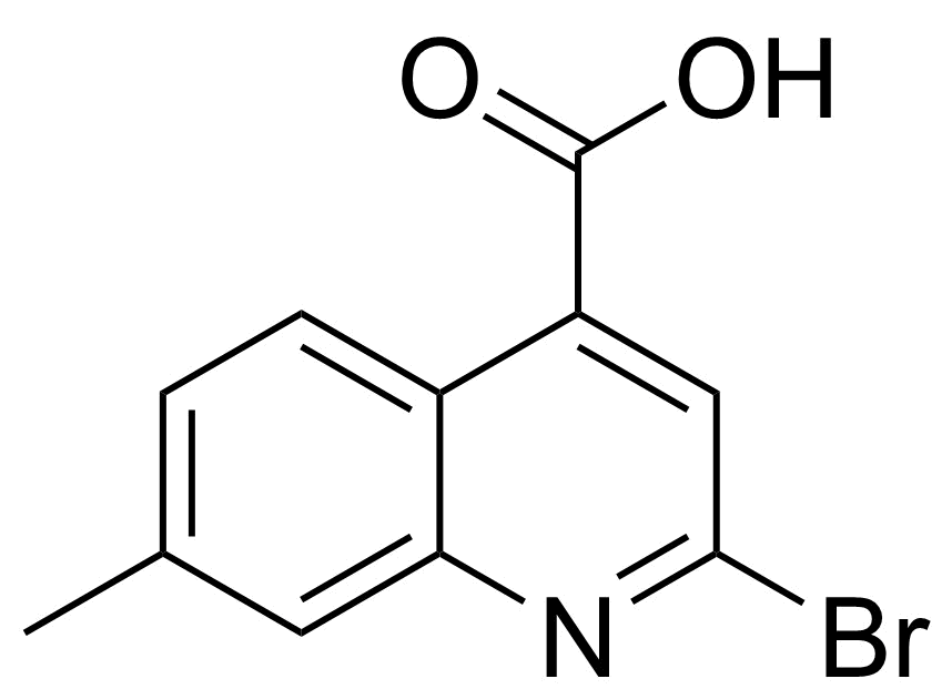 Structure of 2-Bromo-7-methylquinoline-4-carboxylic acid