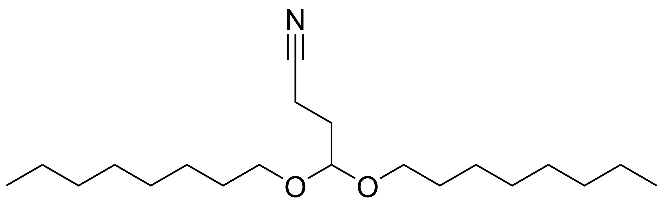 Structure of 4,4-Dioctoxybutanenitrile