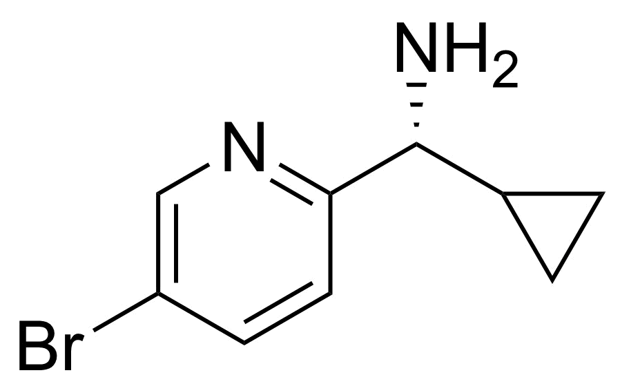 Structure of (R)-(5-Bromopyridin-2-yl)(cyclopropyl)methanamine